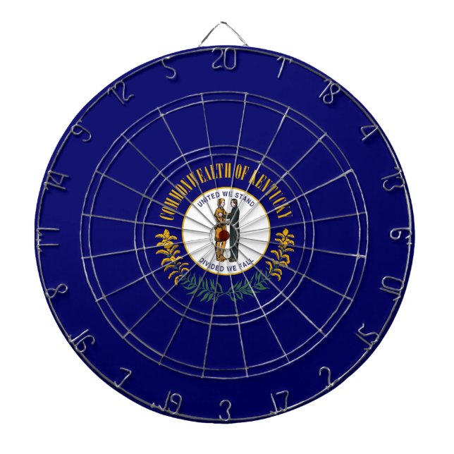 Flag of Kentucky (US State) Dart Board (Front)