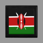 Flag of Kenya Africa Keepsake Box