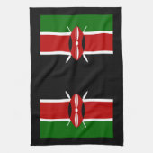 Flag of Kenya Africa Kitchen Towel (Vertical)