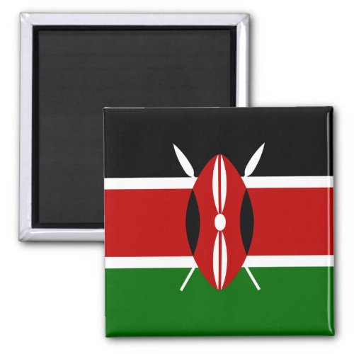 Flag of Kenya Africa Magnet