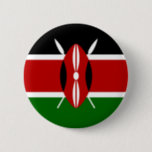 Flag of Kenya Africa Pinback Button