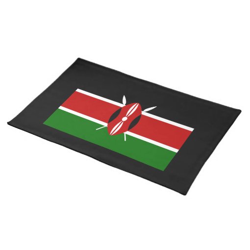 Flag of Kenya Africa Placemat Zazzle