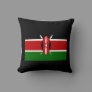 Flag of Kenya Africa Throw Pillow