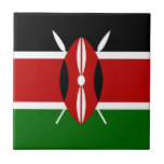 Flag of Kenya Africa Tile