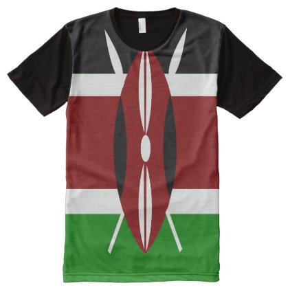 Flag of Kenya All-Over-Print T-Shirt