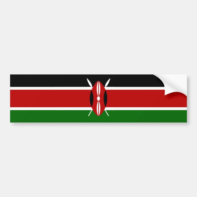 Flag of Kenya Bumper Sticker (Front)