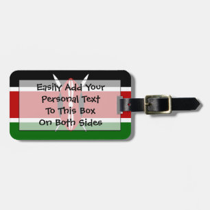 Flag of Kenya Easy ID Personal Luggage Tag