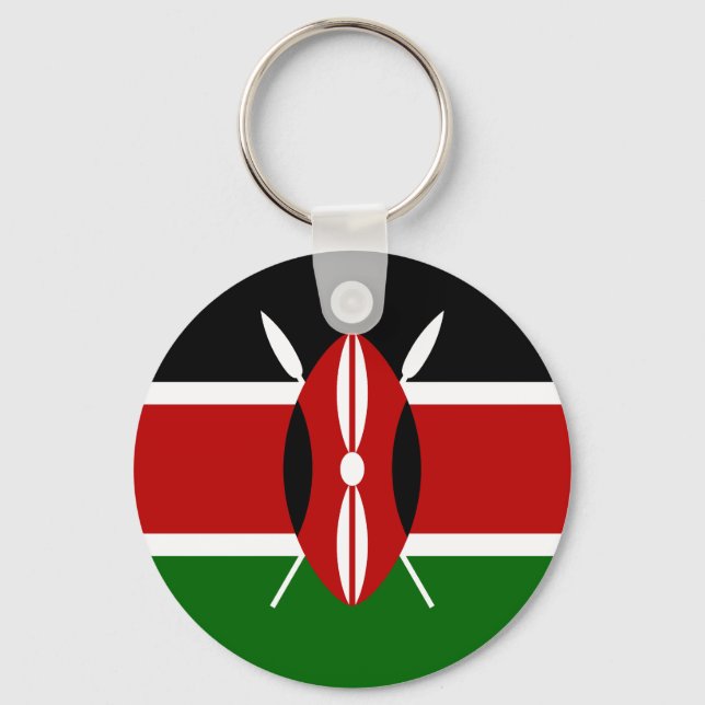 Flag of Kenya Keychain (Front)