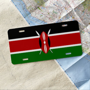 Flag of Kenya License Plate