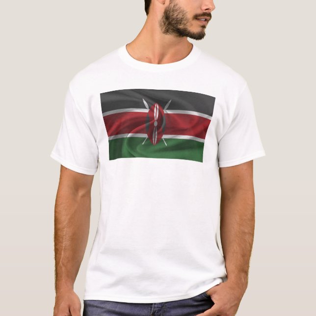 Flag Of Kenya T-Shirt (Front)