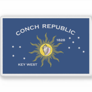 Flag of Key West, Florida Sticker