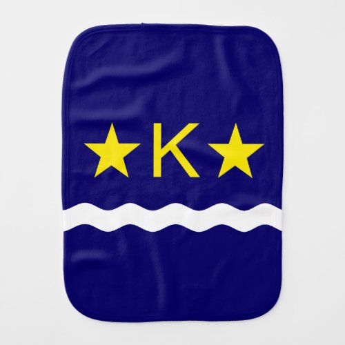 Flag of Kinshasa Congo Burp Cloth
