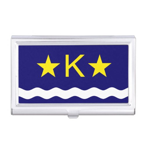 Flag of Kinshasa Congo Business Card Holder