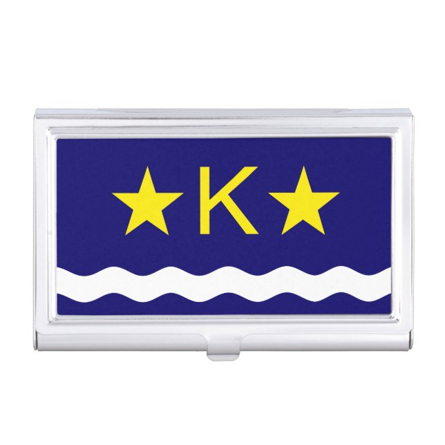 Flag of Kinshasa, Congo Business Card Holder (Front)