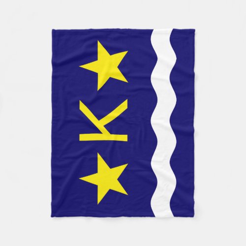 Flag of Kinshasa Congo Fleece Blanket