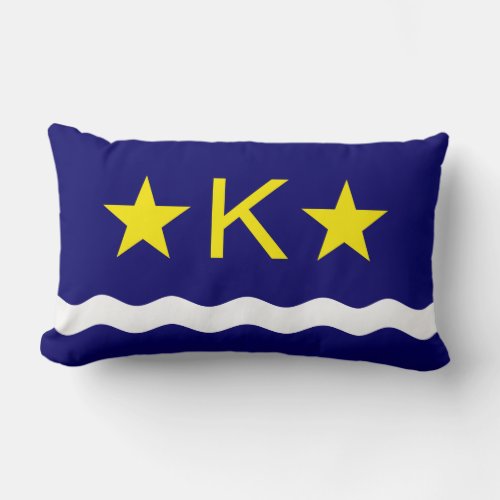 Flag of Kinshasa Congo Lumbar Pillow