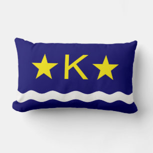 Flag of Kinshasa, Congo Lumbar Pillow