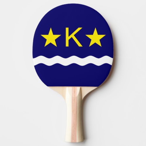 Flag of Kinshasa Congo Ping Pong Paddle