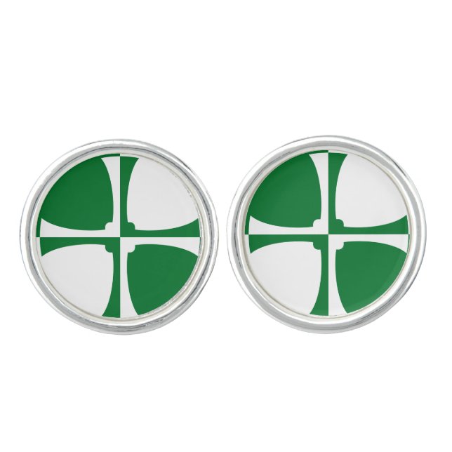 Flag of Kirkcudbrightshire Cufflinks (Front)