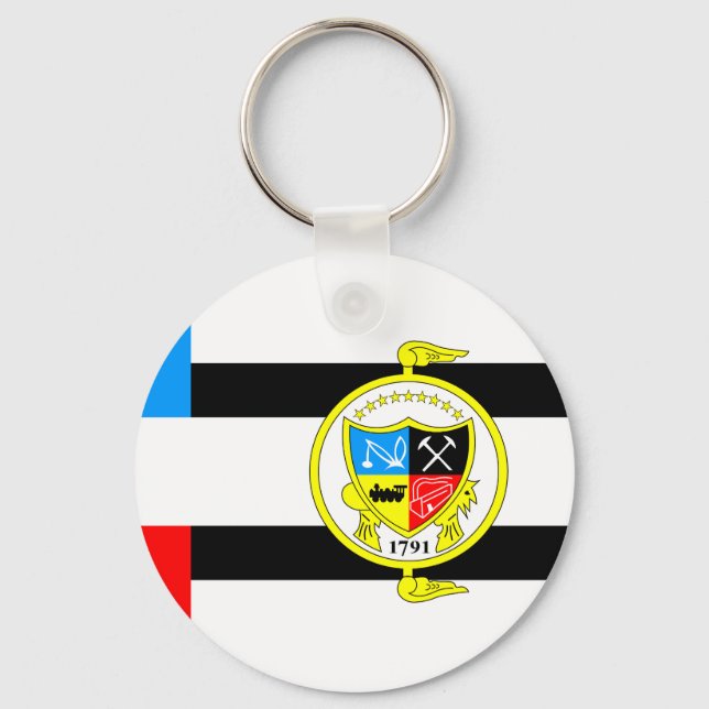Flag of Knoxville, Tennessee Keychain (Front)