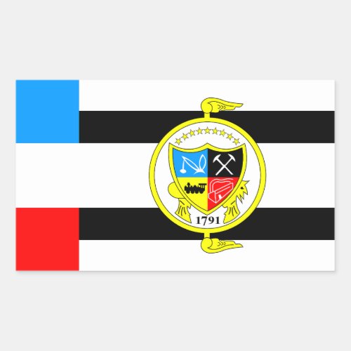 Flag of Knoxville Tennessee Rectangular Sticker