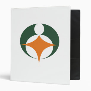 Flag of Koga, Shiga, Japan 3 Ring Binder