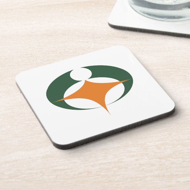 Flag of Koga, Shiga, Japan Drink Coaster (Left Side)