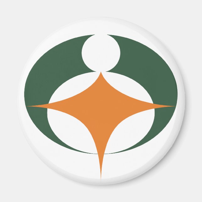 Flag of Koga, Shiga, Japan Magnet (Front)