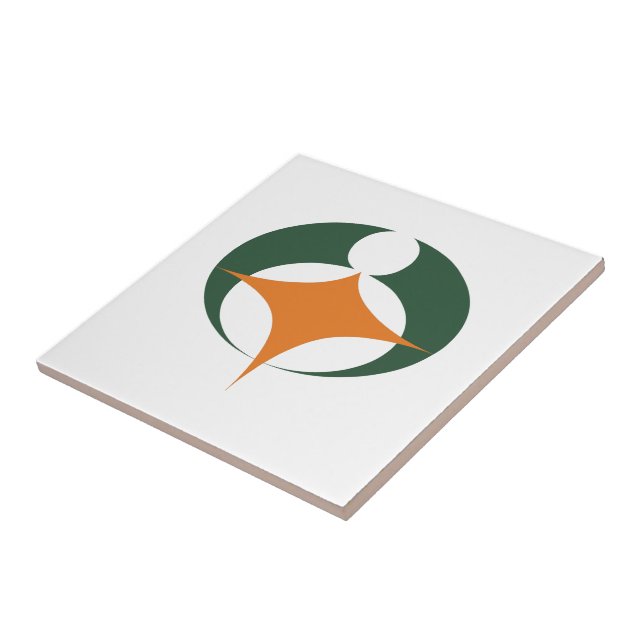 Flag of Koga, Shiga, Japan Tile (Side)