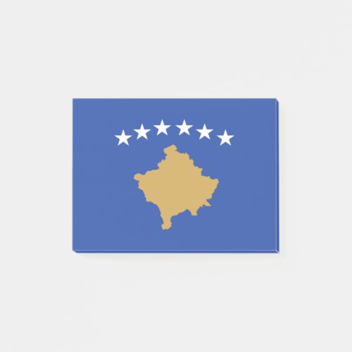 Flag of kosovo post_it notes