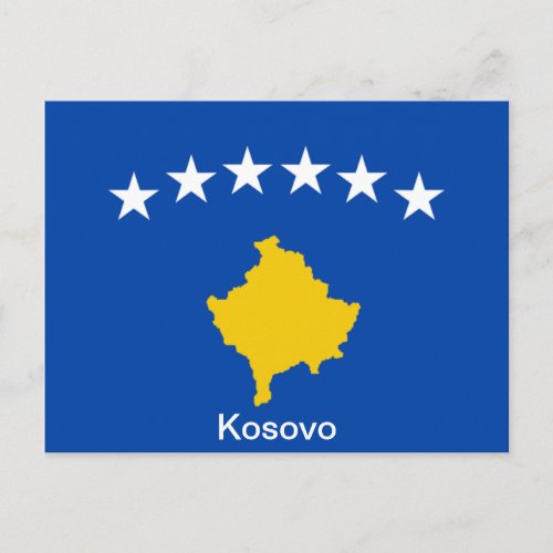 Flag of Kosovo Postcard