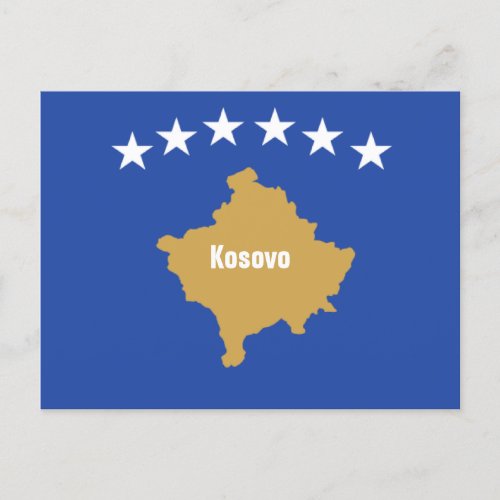 Flag of Kosovo Postcard