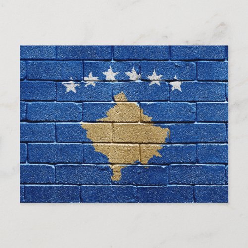 Flag of Kosovo Postcard