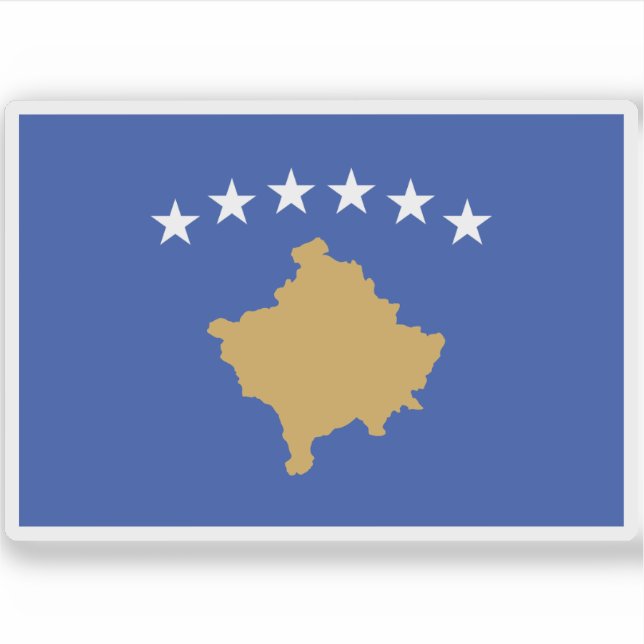 Flag of Kosovo Sticker (Front)