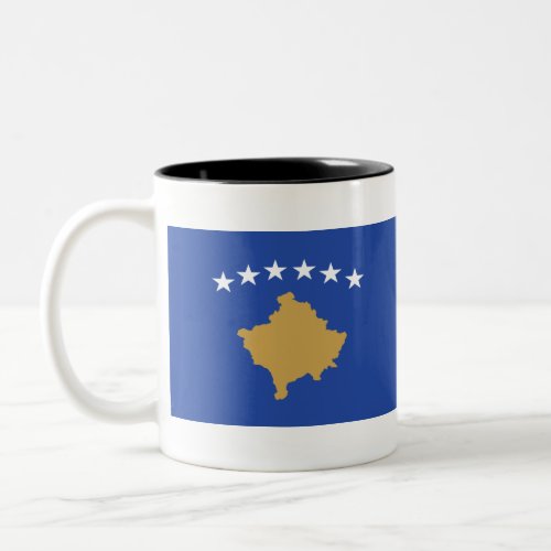 Flag of kosovo Two_Tone coffee mug