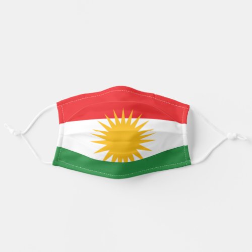 Flag of Kurdistan Adult Cloth Face Mask