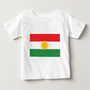 Flag of Kurdistan (Alay Kurdistan or Alaya Rengîn) Baby T-Shirt