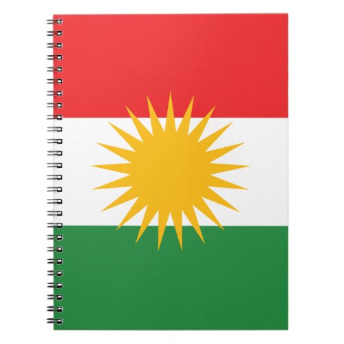 Flag of Kurdistan Alay Kurdistan or Alaya Rengn Notebook