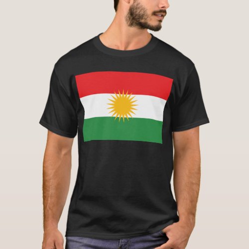 Flag of Kurdistan Alay Kurdistan or Alaya Rengn T_Shirt