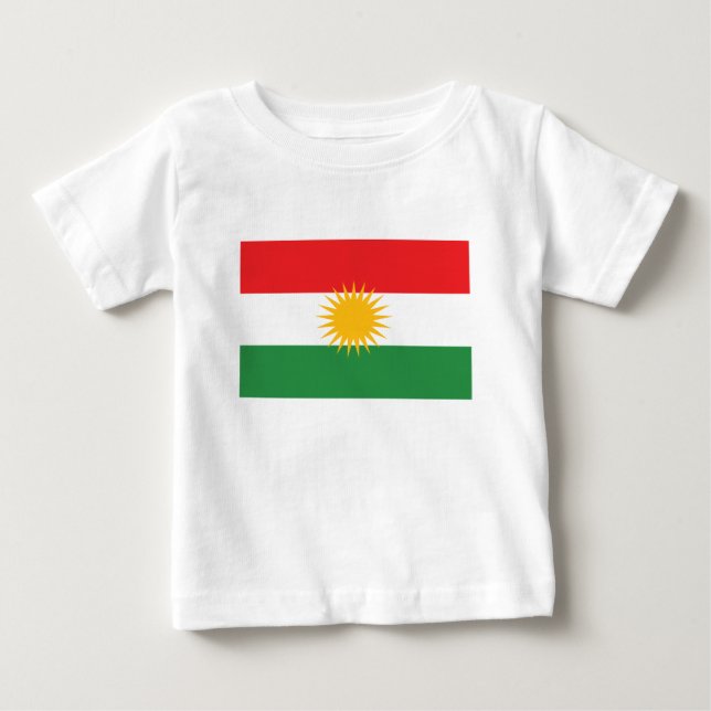 Flag of Kurdistan; Kurd; Kurdish Baby T-Shirt (Front)