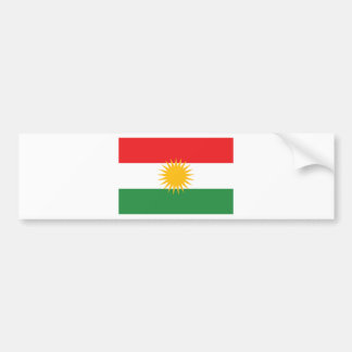 Flag of Kurdistan; Kurd; Kurdish Bumper Sticker