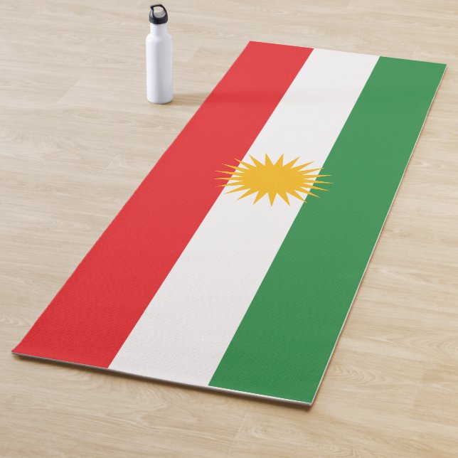 Flag of Kurdistan (Kurdish) Yoga Mat (In Situ)