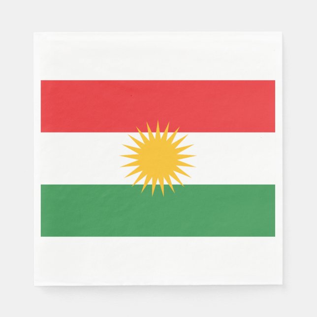 Flag of Kurdistan Napkins (Front)