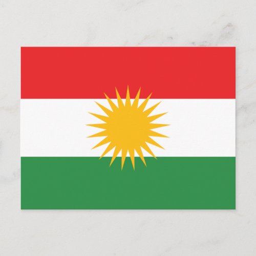Flag of Kurdistan Postcard