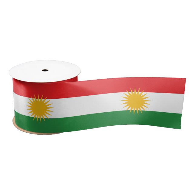 Flag of Kurdistan Satin Ribbon (Spool)