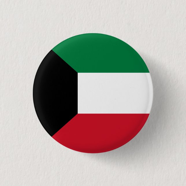Flag of Kuwait Button (Front)