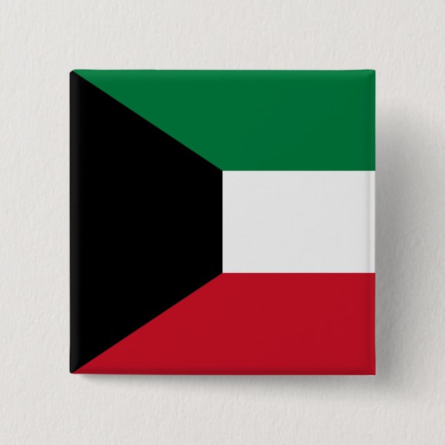 Flag of Kuwait Button (Front)