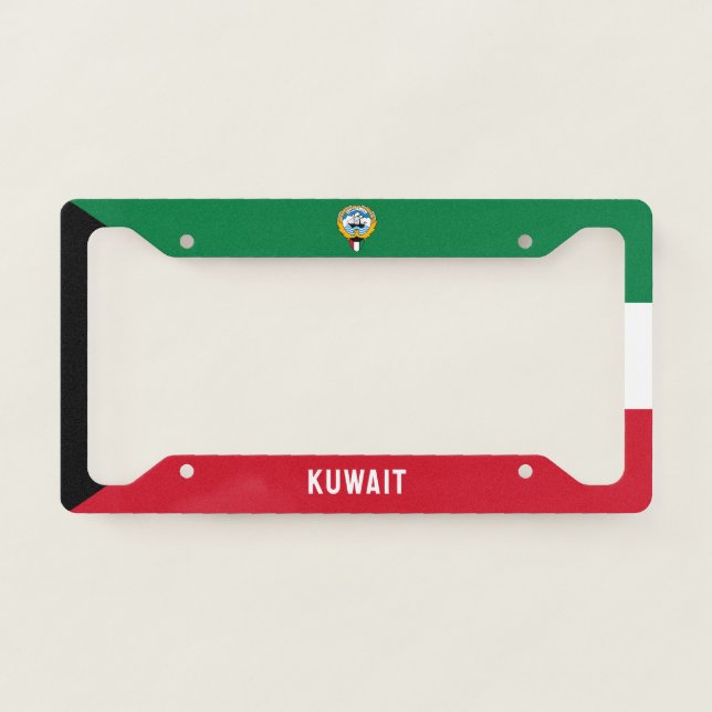 Flag of Kuwait License Plate Frame (Front)