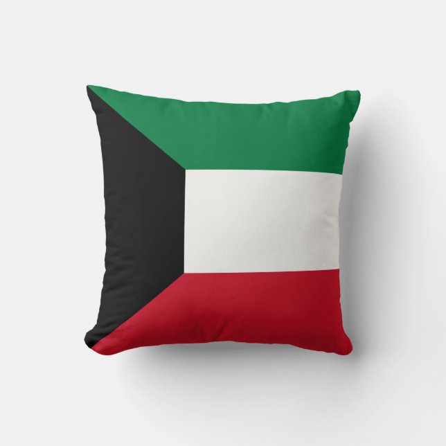 Flag of Kuwait Throw Pillow (Front)