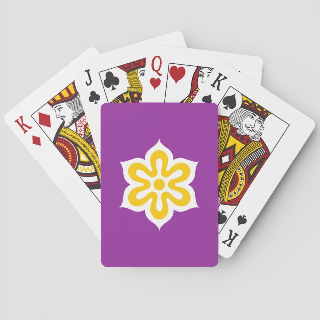 Flag of Kyoto Prefecture, Japan Poker Cards (Back)